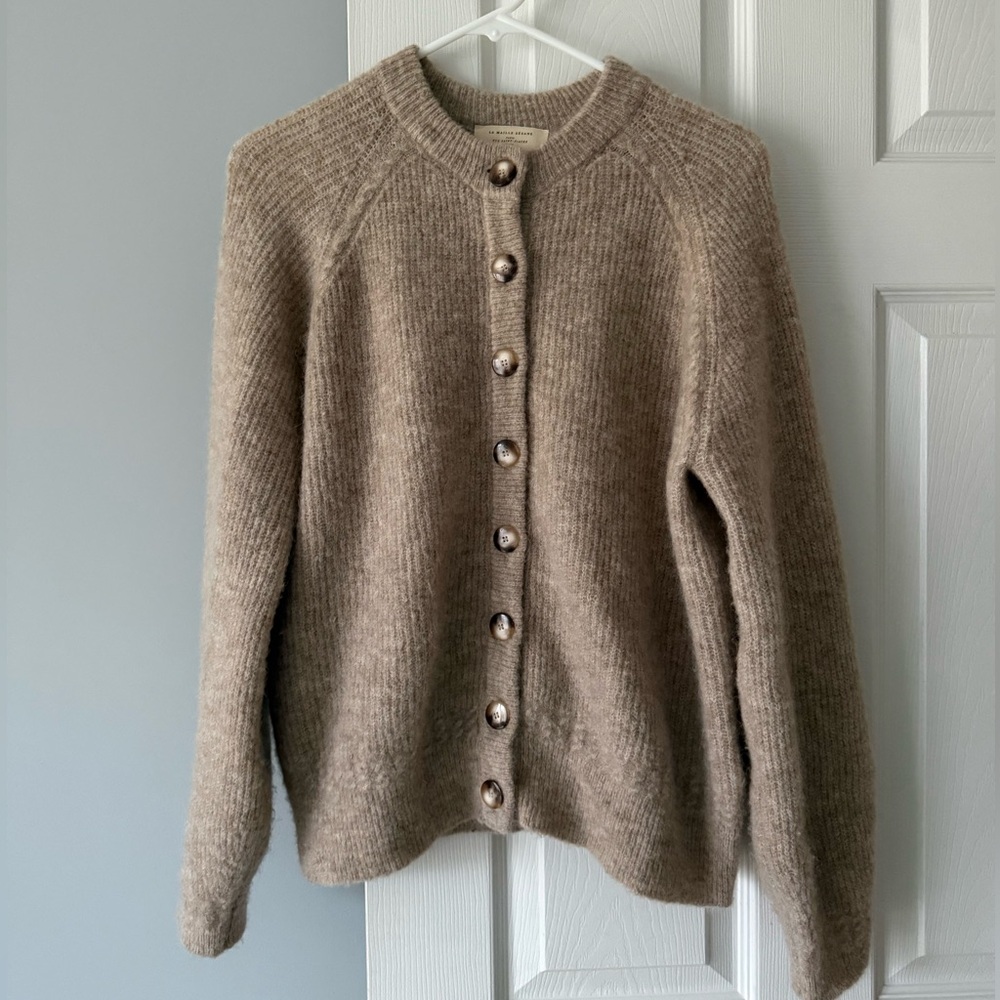 Sezane | othello cardigan in light beige